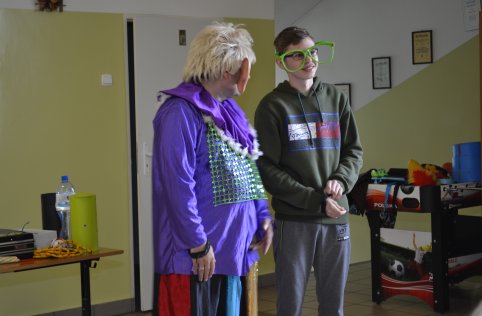 Klaun Walduś w naszej szkole